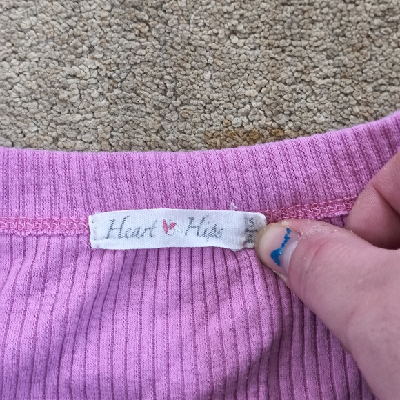 Pink Ribbed Short Sleeve Top - Picture 2 of 5